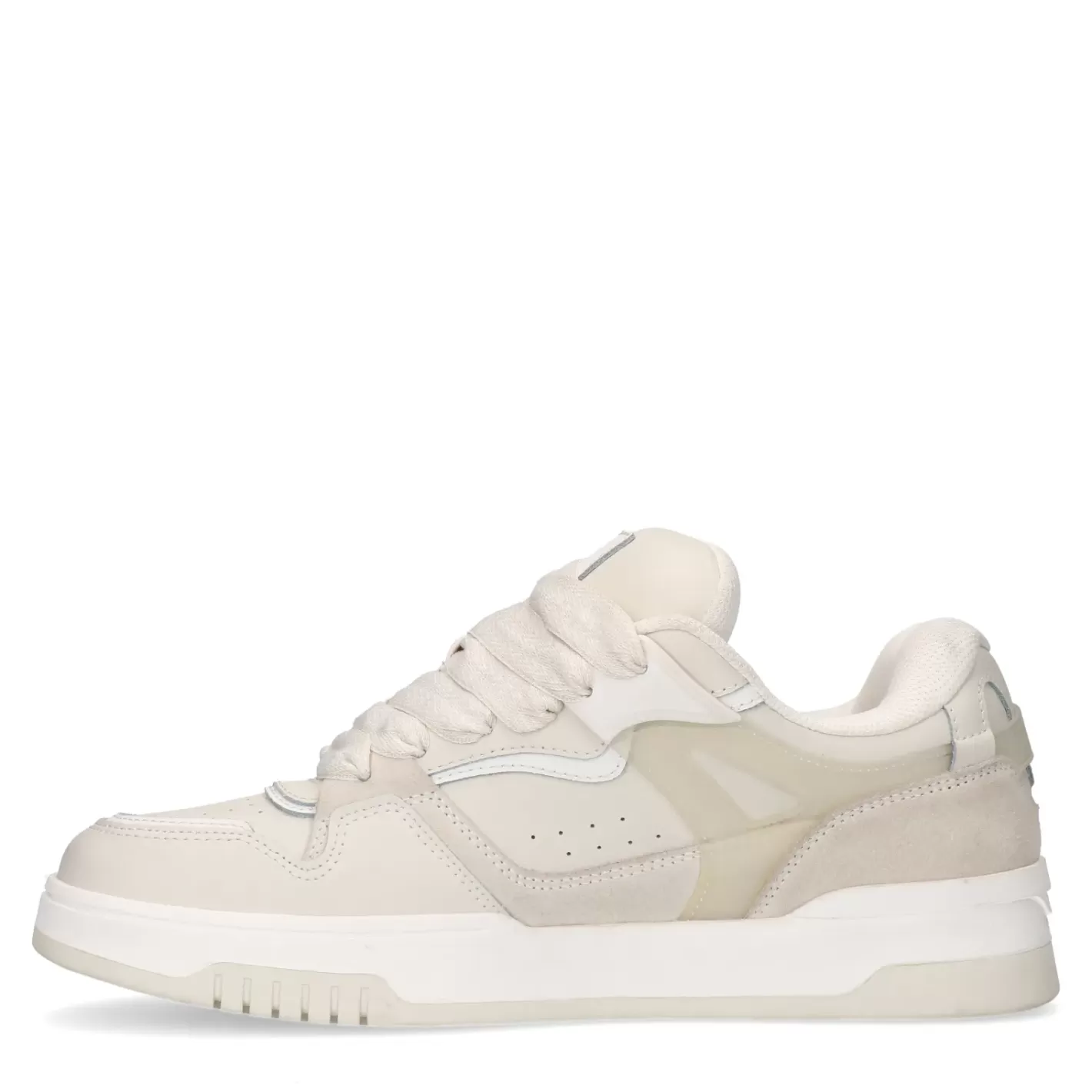 baskets_en_cuir_avec_details_en_daim__blanc_casse_3-1.webp Baskets En Cuir Avec Details En Daim - Blanc Casse<Sacha Flash Sale