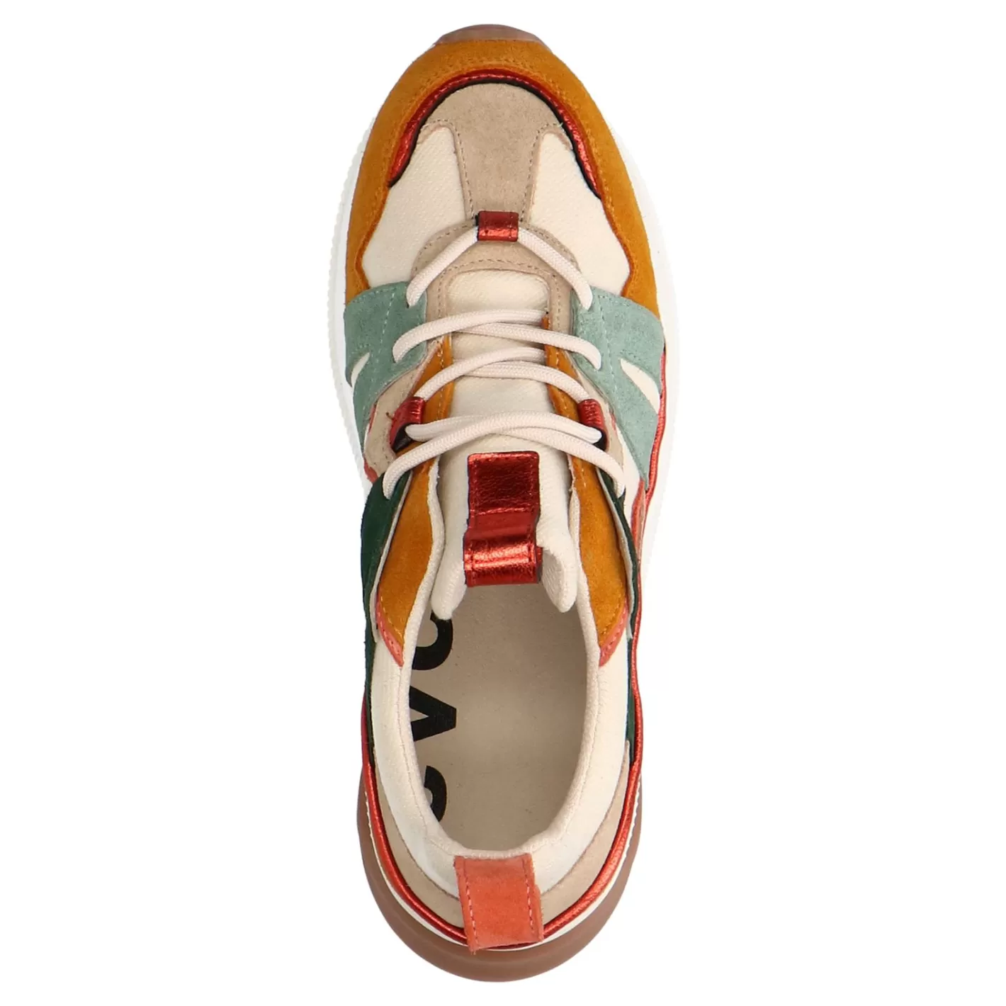 Baskets En Daim Avec Details Colores - Marron<Sacha Online