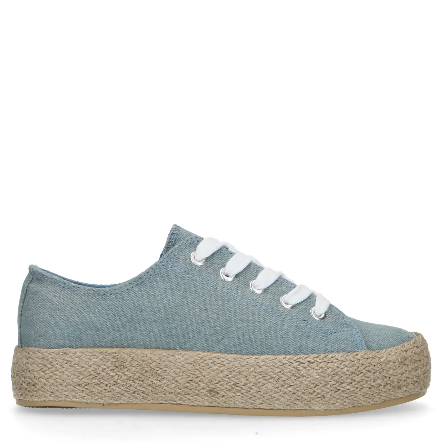 Baskets En Textile Avec Semelle En Corde - Bleu<Sacha New