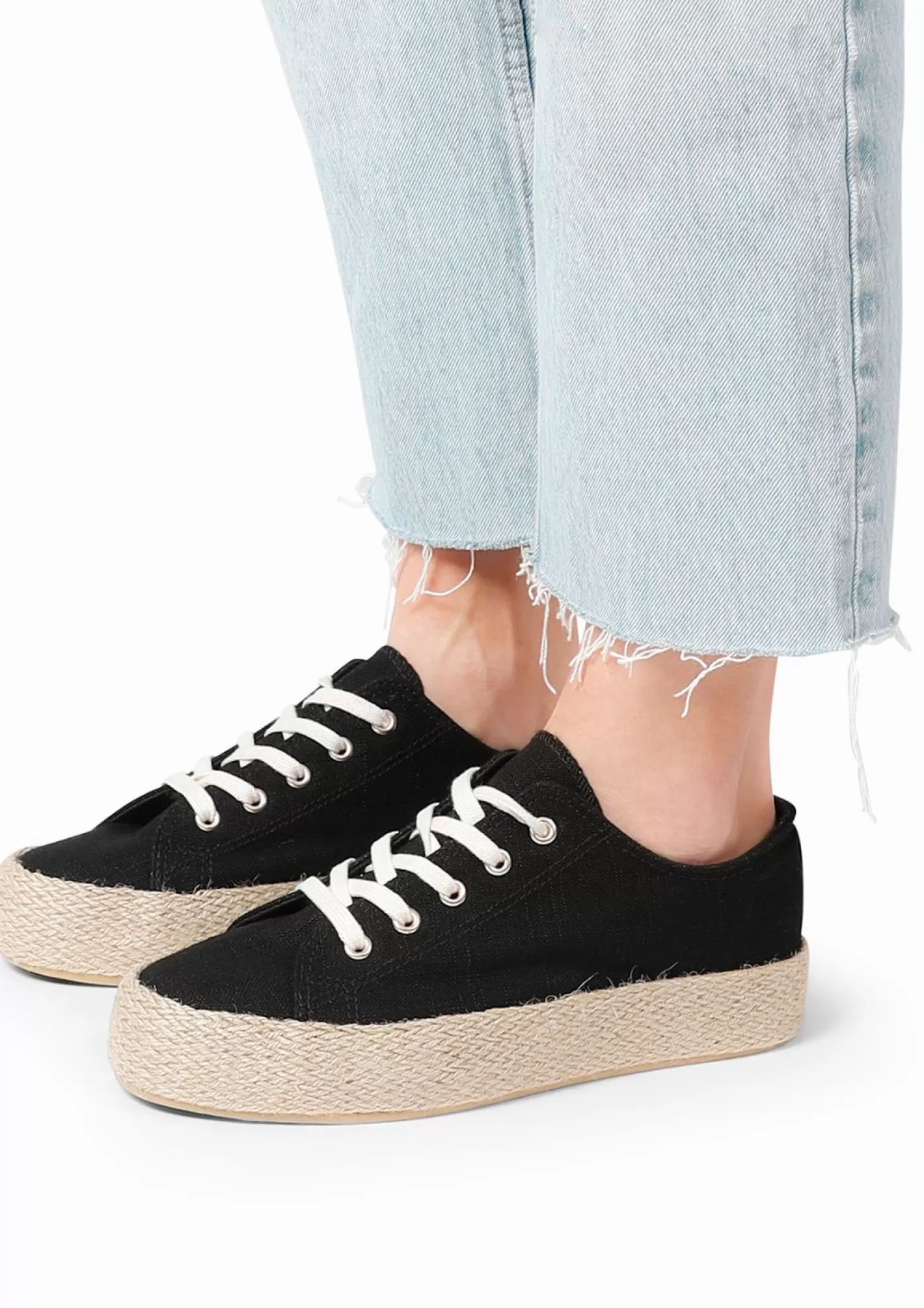 Baskets En Toile Avec Semelle En Corde - Bleu Fonce<Sacha Discount
