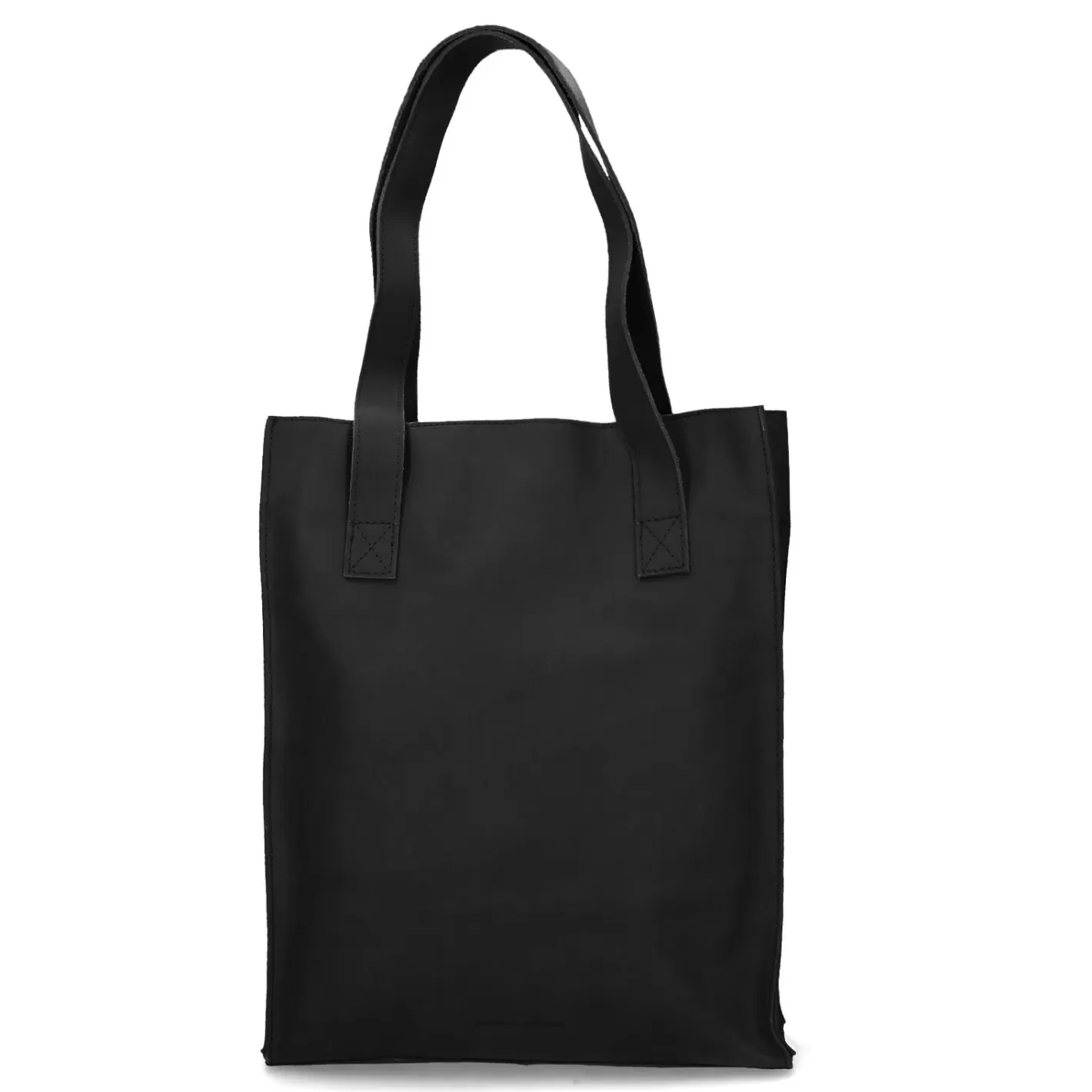 Cabas En Cuir Avec Compartiment Ordinateur Portable - Noir<Sacha Cheap