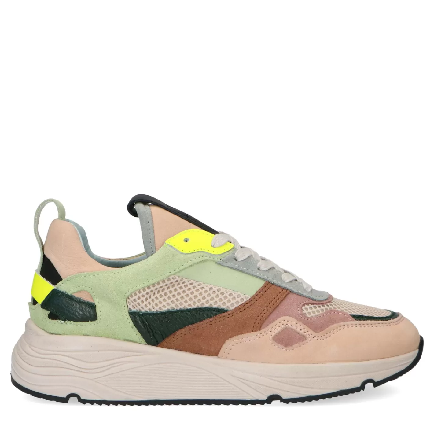 Dad Shoes En Daim Avec Details Multicolores - Beige<Sacha Discount