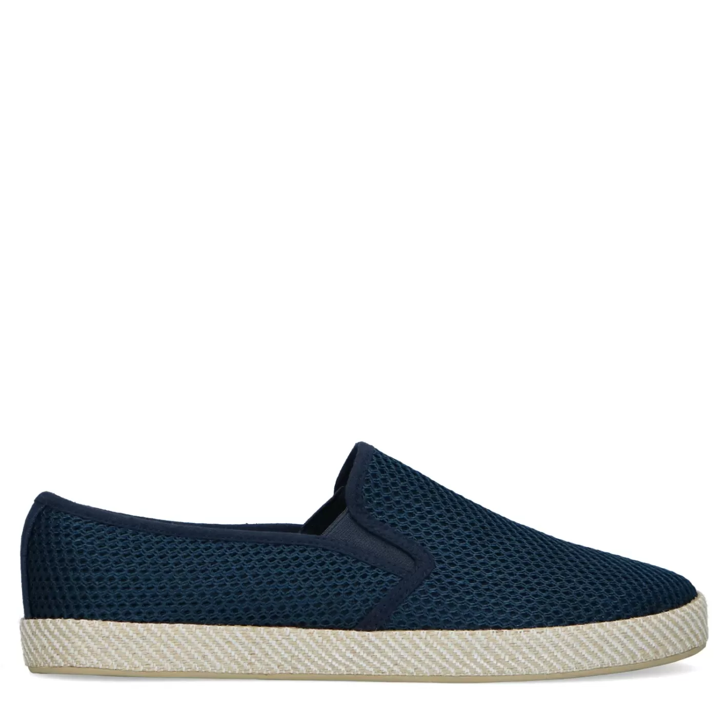 Mocassins En Toile Avec Semelle En Corde Tressee - Bleu Fonce<Sacha Best