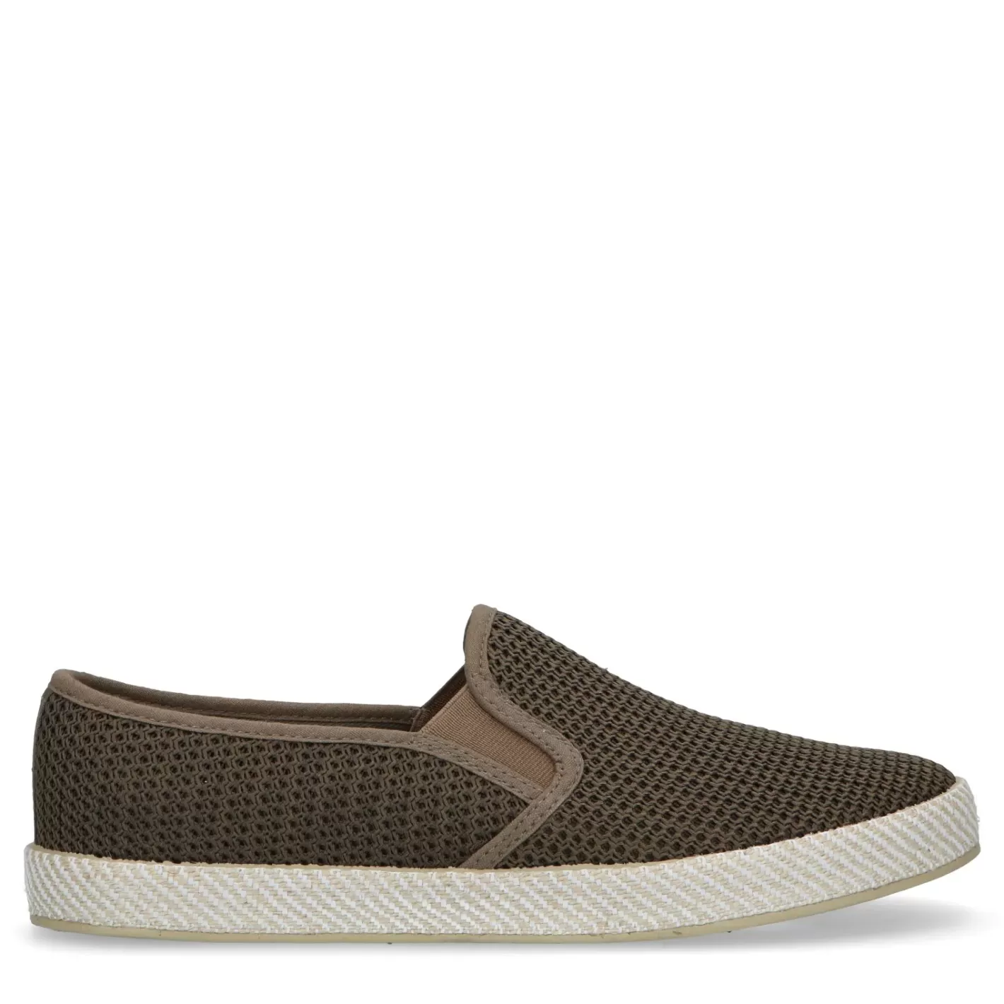 Mocassins En Toile Avec Semelle En Corde Tressee - Vert<Sacha Cheap