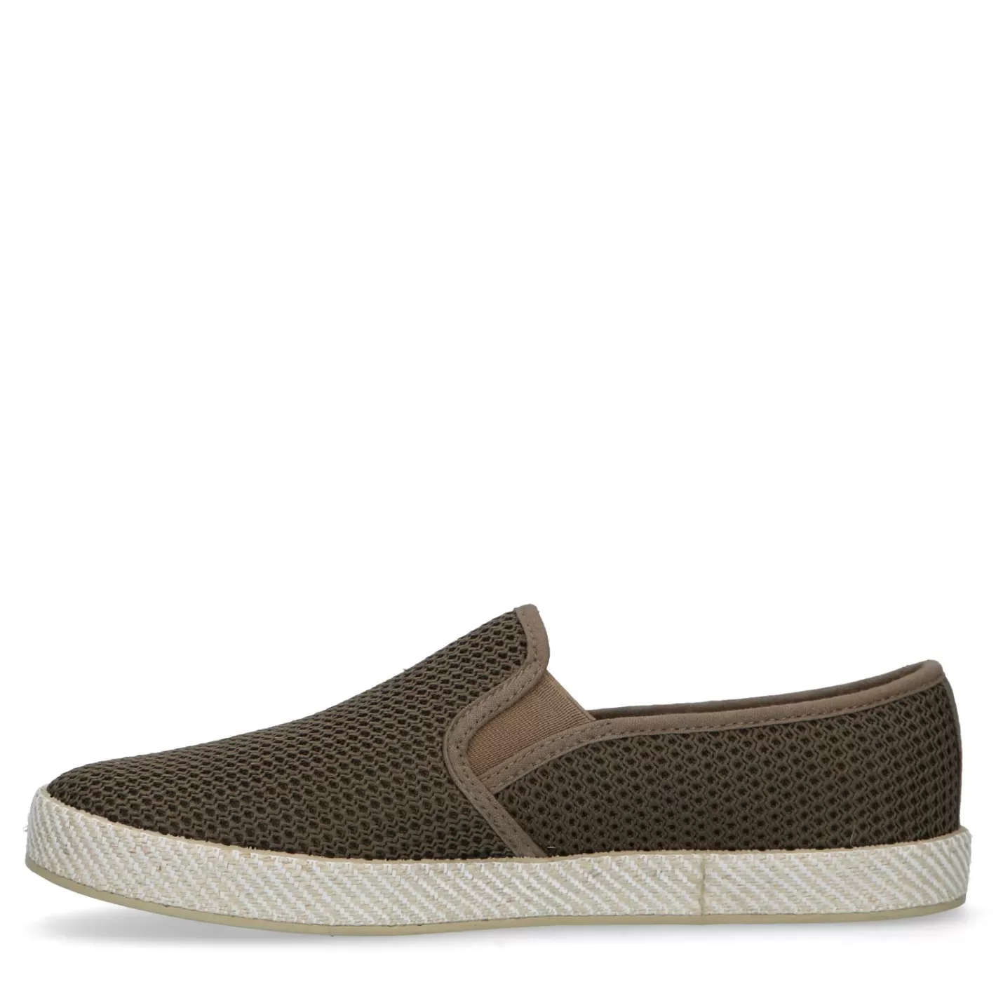 Mocassins En Toile Avec Semelle En Corde Tressee - Vert<Sacha Cheap