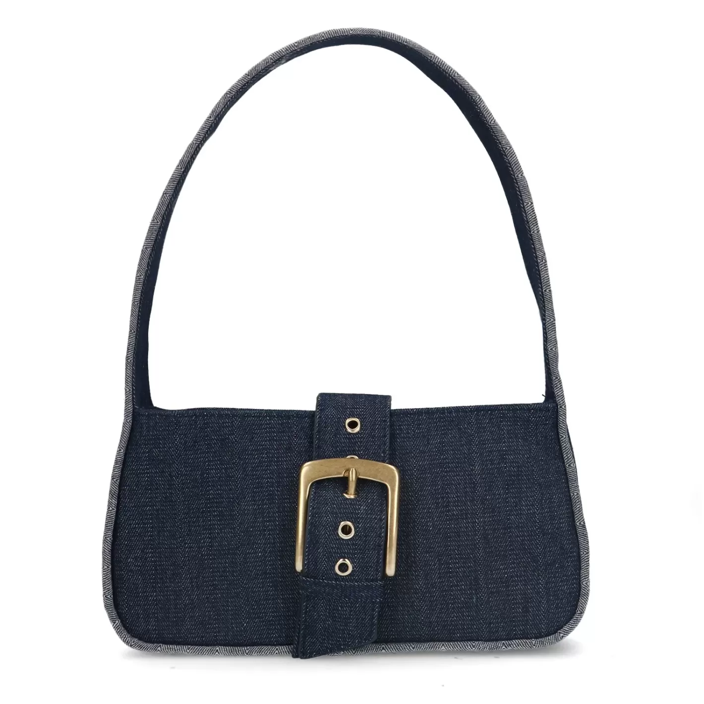 Sac Porte Epaule En Jean Avec Boucle - Bleu Fonce<Sacha Cheap