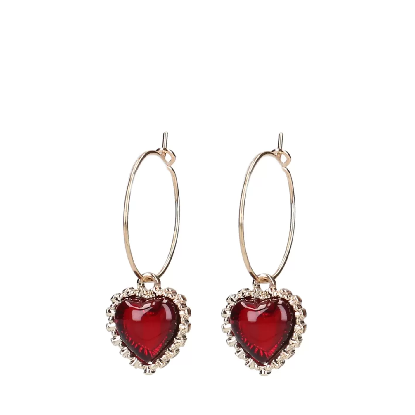 X Tessa Van Montfoort Boucles D'Oreille Coeur - Dore<Sacha Cheap