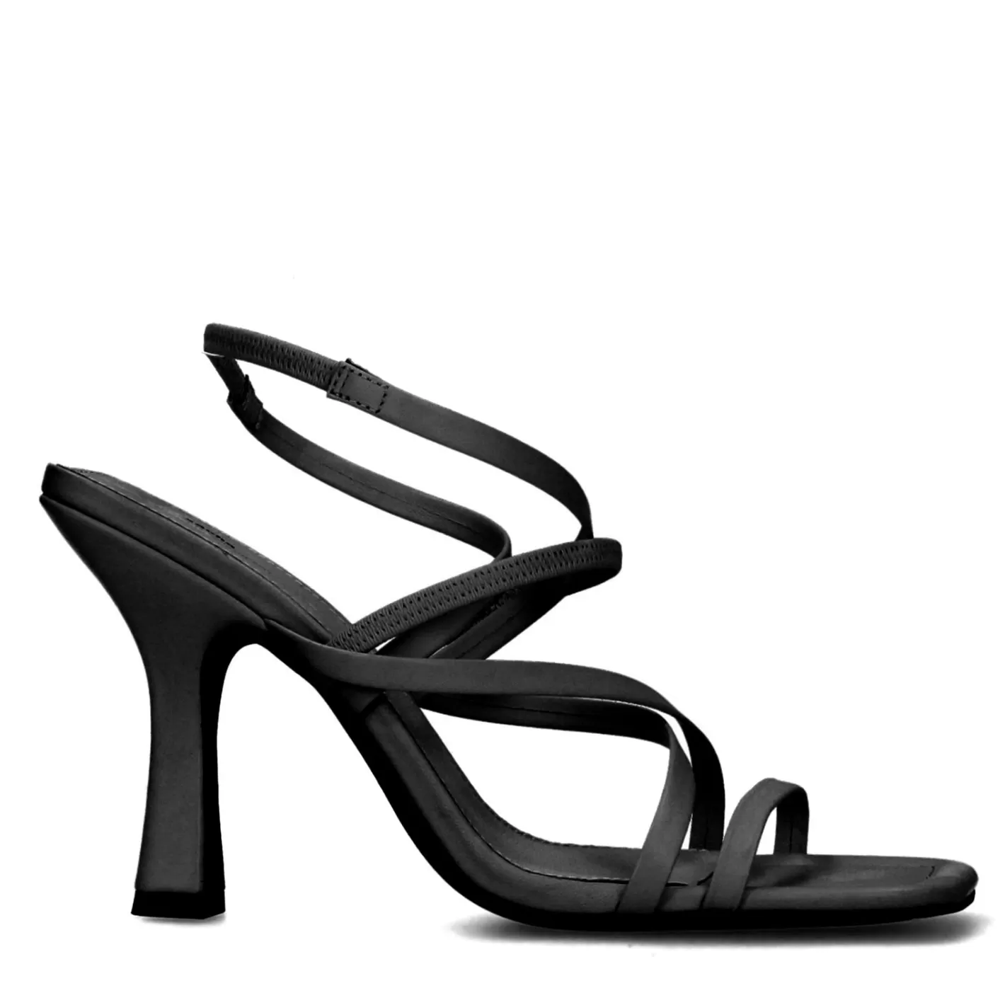 Sandales A Talon A Brides Et Au Bout Carre - Noir<Sacha Store
